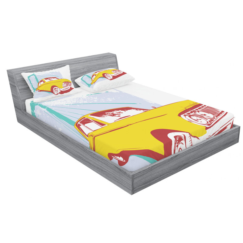 Microfiber Sheet Set, Full Sheet Set with Fitted Sheet