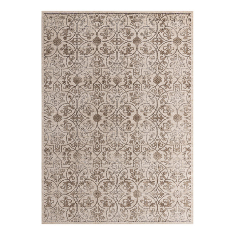 Tapis oriental beige foncé Derby, Rectangle de 10 pi x 14 pi