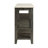 Marble Top & Gray Oak Finish Server