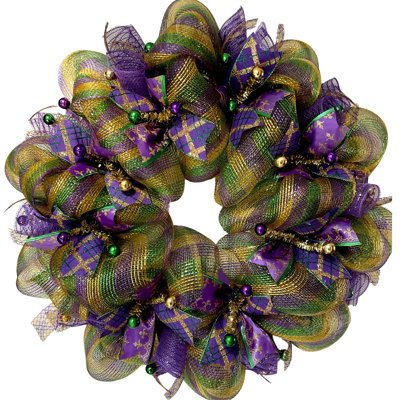Couronne de Mardi gras tous les rubans
