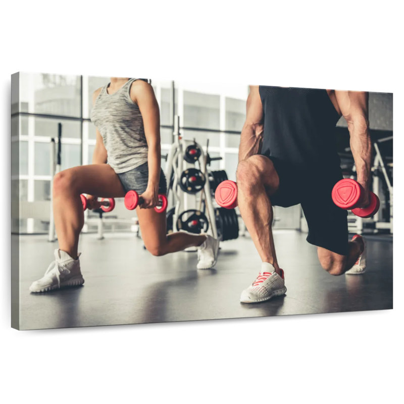 Sireci Lunges Exercise, 26" H x 39" W