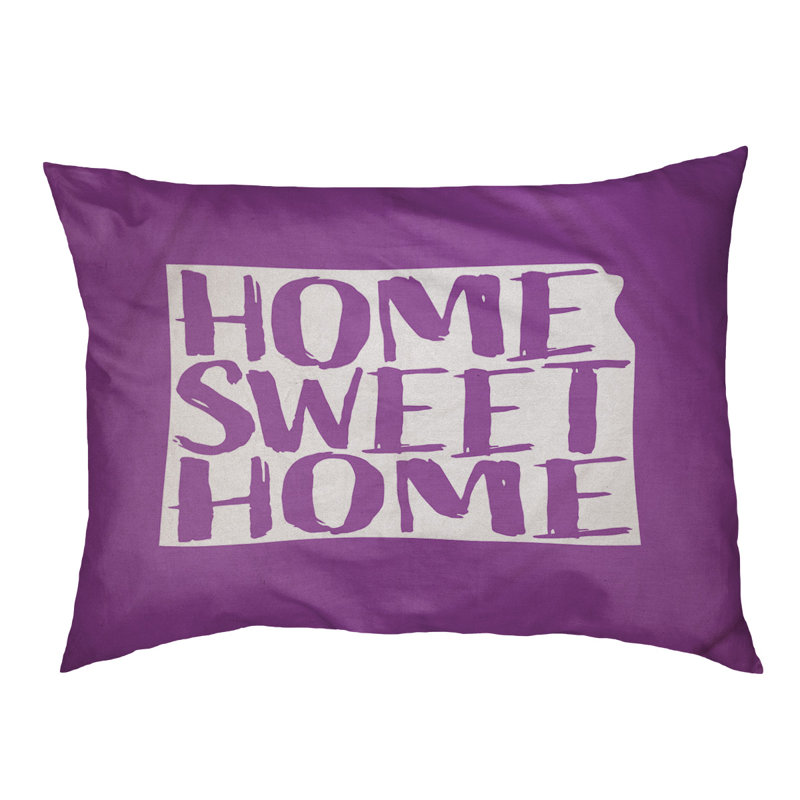 Oreiller pour chien d’intérieur doux kansas home, Grand (l 50 po x P 40 po x H 7 po), Violet
