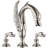 Ornate Swan Style Bathroom Sink Faucet Combo Deck Mount Sink Mixer Tap Set Hot Cold Water Vessel Sink Faucet 2-handle-104434583