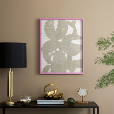 Abstract Paper Bouquet I Framed Print - Solid Wood