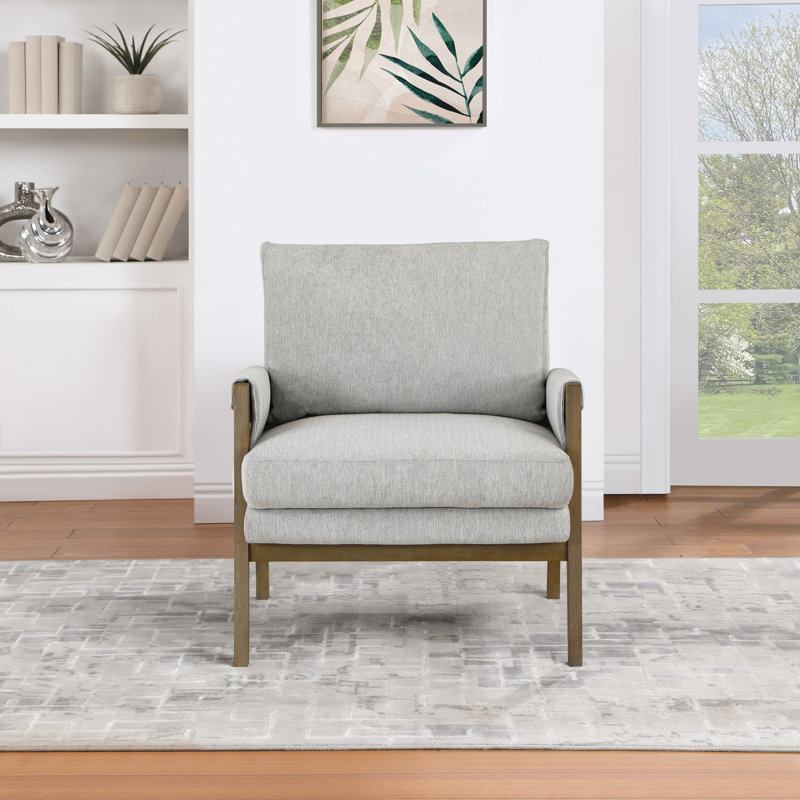 31,5 po de large, Mélange de polyester gris, Brun rustique
