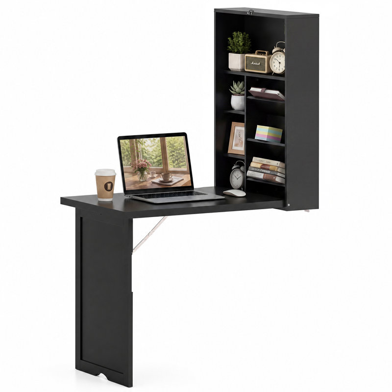 Bureau flottant rectangulaire l 37,5 po Fadak, Noir