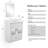 Byford 24 " W Freestanding Standard Free Standing 1 Single With Top with Mirror