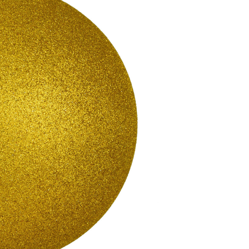 Holiday Décor Ball Ornament, 12" H x 12" W x 12" D, Medallion Gold