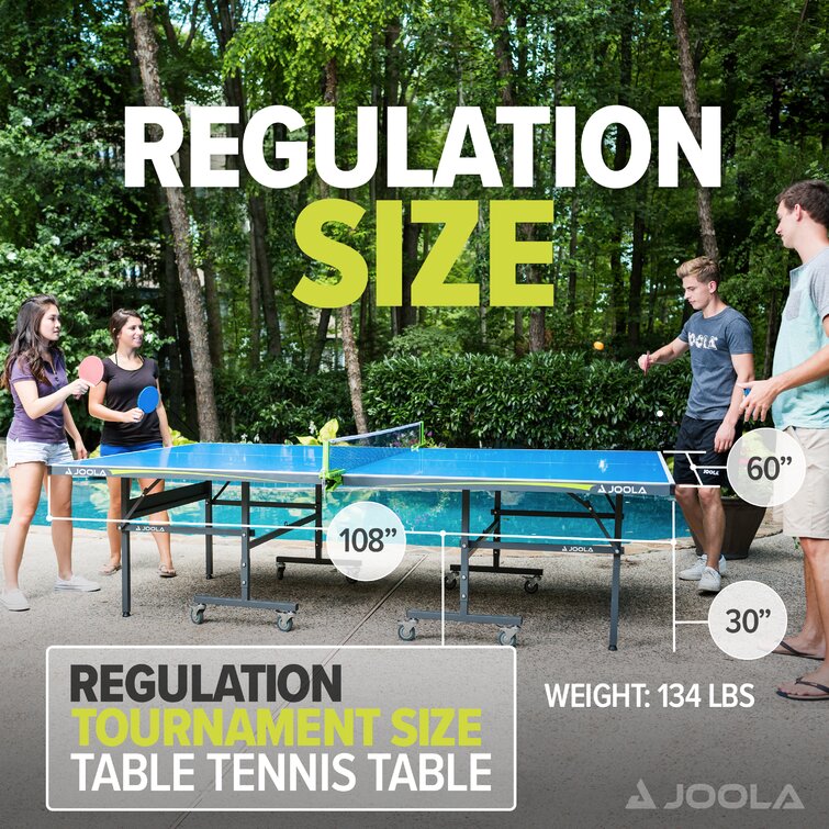 JOOLA NOVA - Outdoor Table Tennis Table with Waterproof Net Set - Quick  Assembly - All Weather Aluminum Composite Outdoor Ping Pong Table -  Tournament