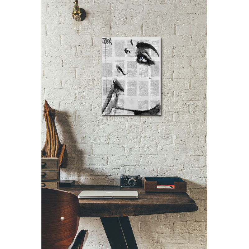 « never savoir », reproduction d’impression sur toile, H 34 po x l 26 po x P 1,25 po