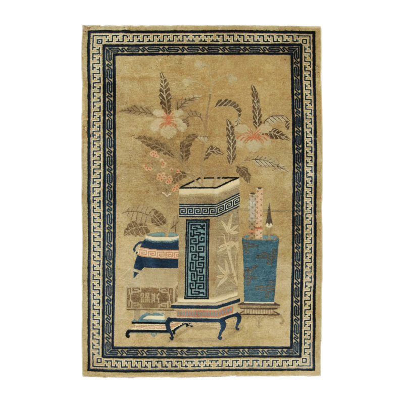 One-of-a-Kind 4'2x6'0 Hand Knotted Area Rug