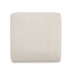 Carré en velours côtelé beige rembourré, avec système de ressorts ensachés pour le luxe, l 30,6 x P 16,24 H construit pour une utilisation à long terme dans les maisons,