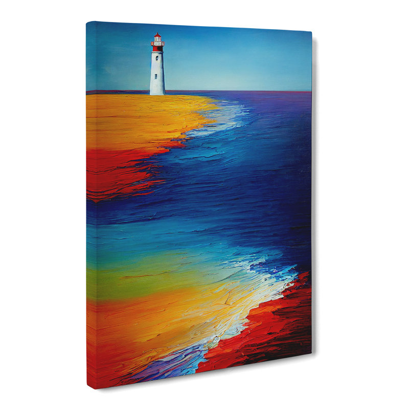 Lighthouse Beach - Wrapped Canvas, 50cm H x 35cm W x 3cm D