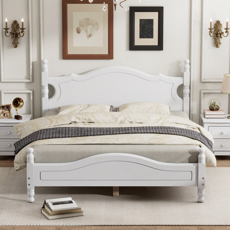 Mariacamila Bed, Queen, White 1