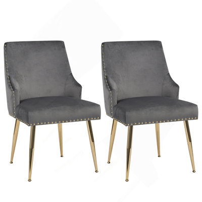 Ensemble de 2 chaises d'appoint Hengming