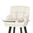 26''H Upholstered 360°Swivel Counter Height Bar Stools, Wood Legs Kitchen Island Chairs-211219921-210338533