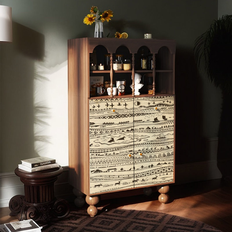 Modern pattern multi-functional accent cabinet