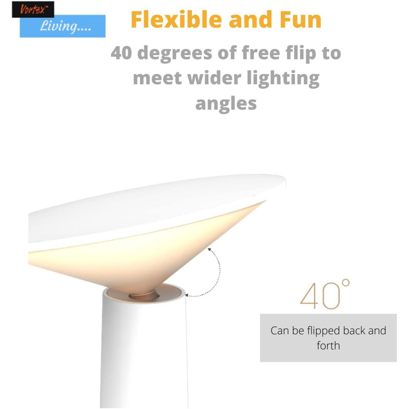 Ls-8925 Mini Usb Rechargeable Led Desk Lamp, Touch Control Nordic Style Dimmable Night Light, Eye Protection For Study