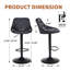 Tabouret de bar rotatif à hauteur ajustable Illyas-623432853-623432855