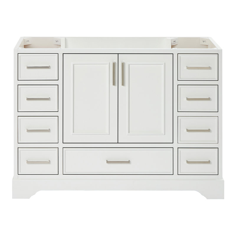 Base de meuble-lavabo simple 48,75 po Peightyn, Blanc