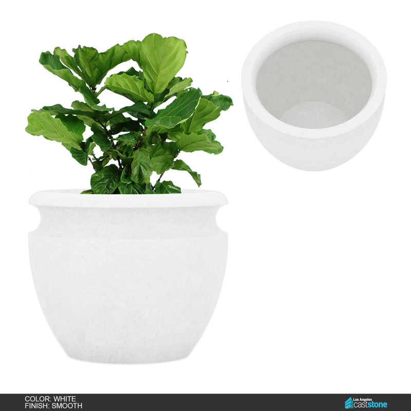Jardinière Zoe, Blanc lisse