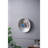 Silver Textured Oversized Disc