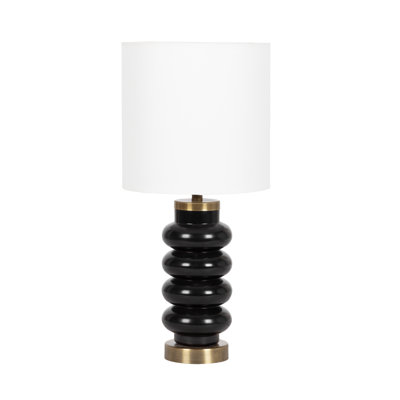 Rogala Modern Glass Bedside Table Lamp