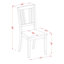 L'ensemble de table de salle à manger 3 pièces contient une table de salle à manger ronde avec Dropleaf et 2 chaises rembourrées en tissu de lin, 42 x 42 pouces, acajou-683431341-699669362