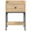 Shabari 40.5cm W Iron Bedside Table-1924250999-1889720837