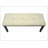 Bench, 44" Rectangular, Dining Room, Entryway, Kitchen, Hallway, Upholstered, Wood, Cream Fabric,  Solid Wood, Transitional