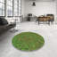 Vert abstrait/Tapis décoratif brun-1209183744