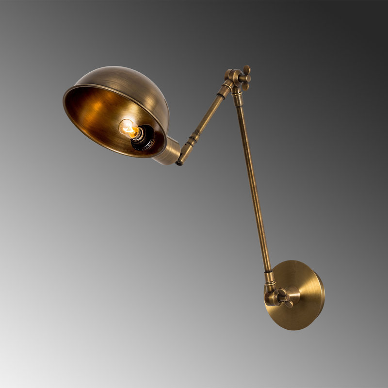 Vintage Industrial Wall Lamp, Copper Finish, 5.9 x 11.8 x 19.7 inches | Metal Body, E27 Socket (Max 40W) | Scandinavian Modern Design, IP20 Rated | Perfect for Home Decor & Ambient Lighting