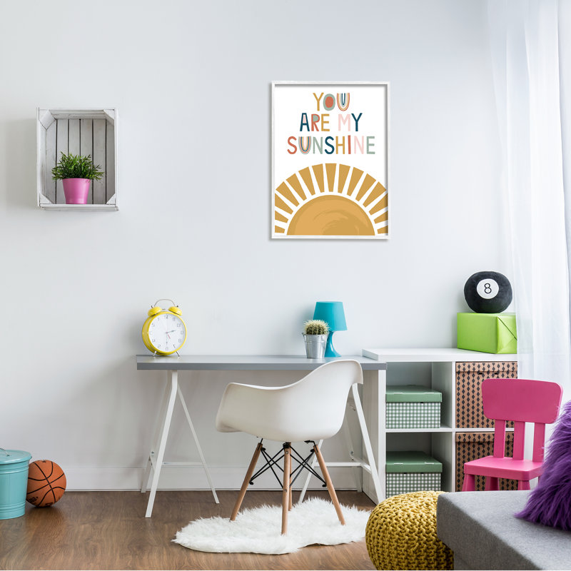 «You Are My Sunshine Expression», art texturé sur giclée encadrée par Lisa Perry White, H 30 po x l 24 po x P 1,5 po