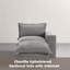 Chaise longue modulaire rembourrée en chenille rembourrée avec repose-pieds amovible - entièrement compressée, aucun assemblage requis-1897688187-1897707339