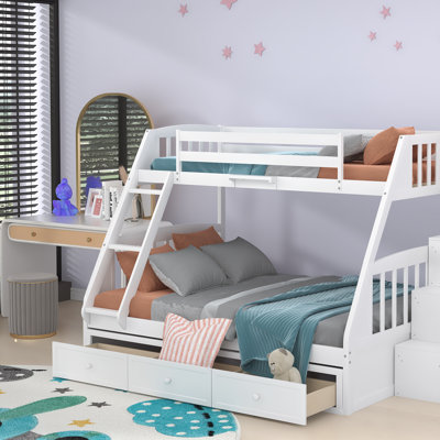 Gyllian Twin Over Full 3 Drawer Standard Bunk Bed by Harriet Bee -  5288BEB207C4458A97A298904B5192C3