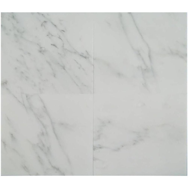 12 in. x 12 in. Stone Tile, Honed Oriental White