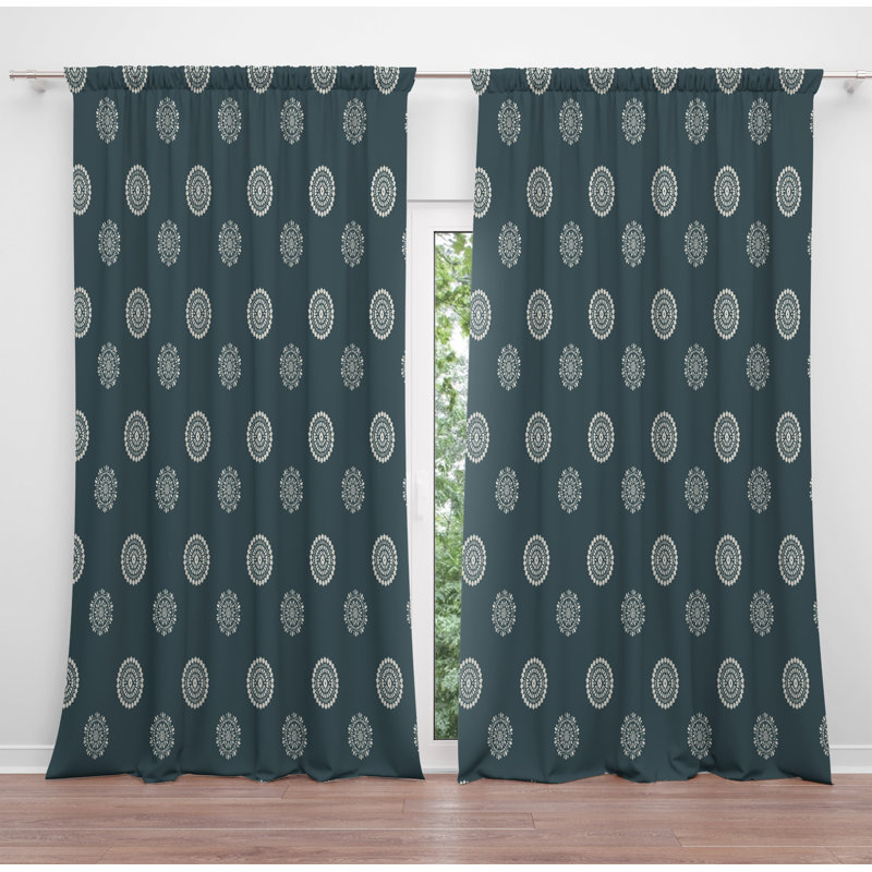 Paire de rideaux obscurcissant en polyester Schiraga, L 20 po x L 52 po