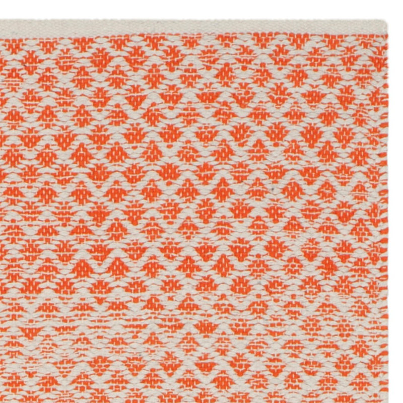 Aitken Hand Woven Cotton Geometric Rug, Rectangle 3' x 5'