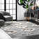 Adi Moroccan Lattice Hand-Knotted Wool Fringed Gray Area Rug