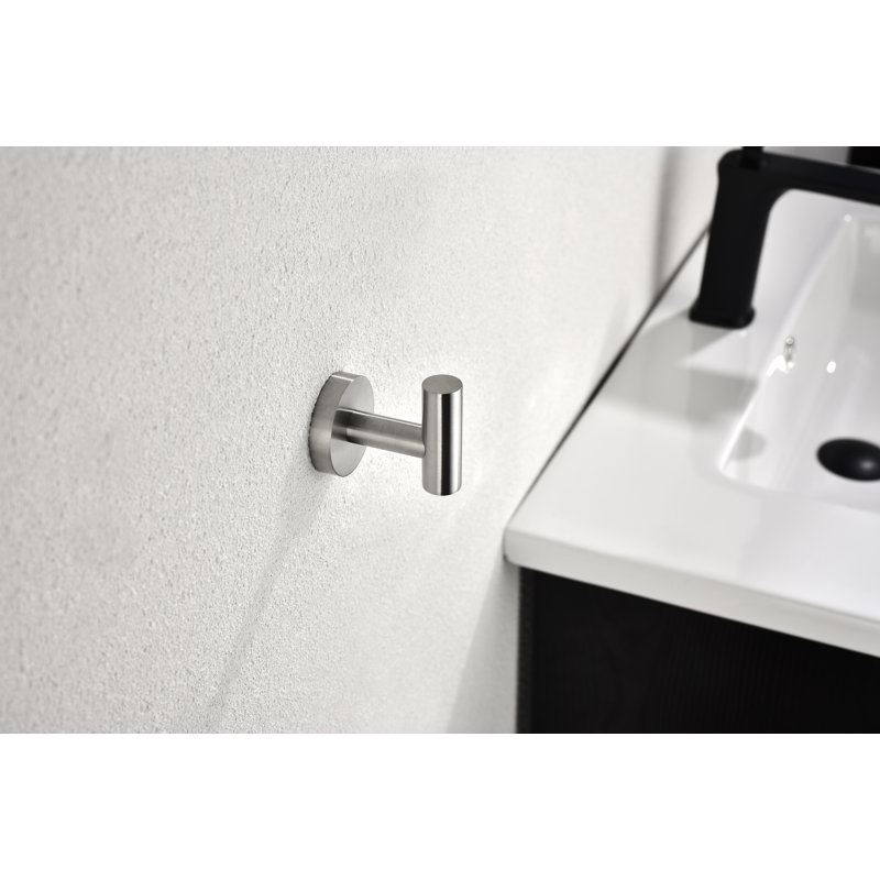 6-Pack Wall-Mounted Stainless Steel Bathroom Towel Hooks/Coat Hooks for Bathroom, Bedroom, Kitchen
