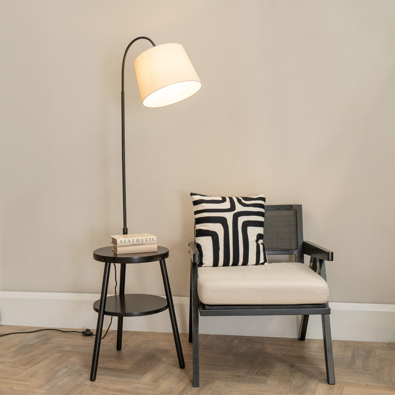 Lompico 167cm Traditional Floor Lamp, Black