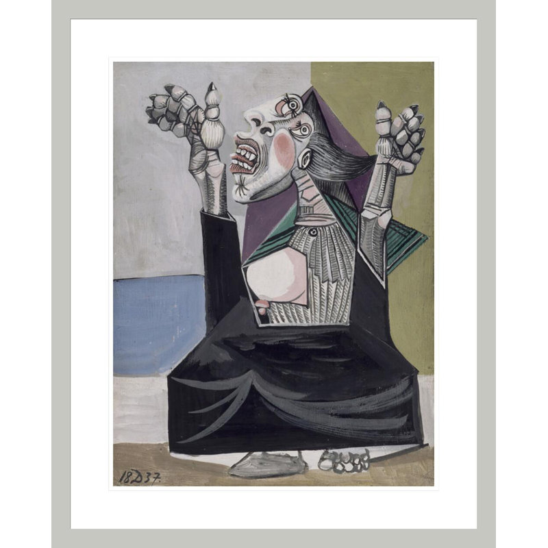La suppliante par Pablo Picasso - estampe numérique encadrée, 28.98" H x 23.5" W