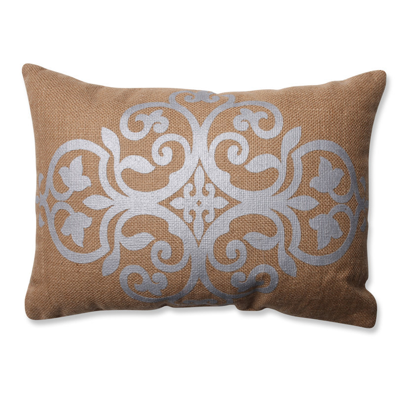  Coussin décoratif en jute géométrique