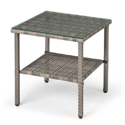 Patio Rectangular Side Table by Ebern Designs