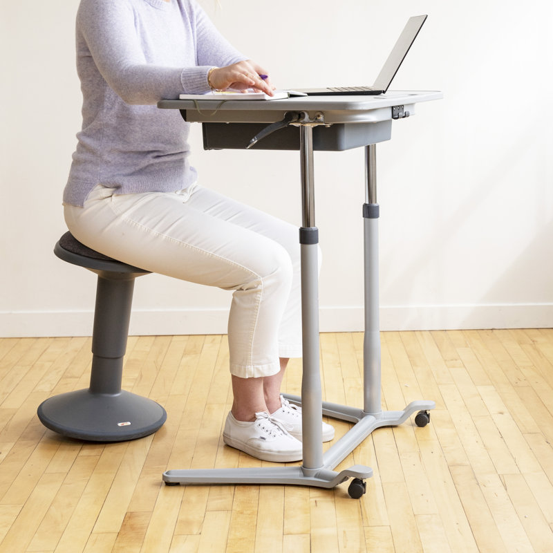 Tabouret ECR4Kids Sitwell, Gris