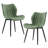 Upholstered Dining Chairs Faux Leather Side Chair with Metal Frame-266236649