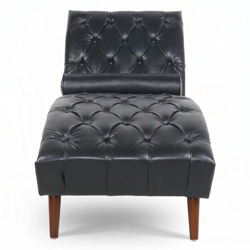 Chaise longue en polyuréthane d'intérieur, Noir