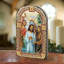 Christening Gold Plated Arch Shaped Icon | Museum Icons - G. Debrekht