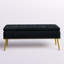 Banc de rangement rembourré en velours Kajana-1706549176