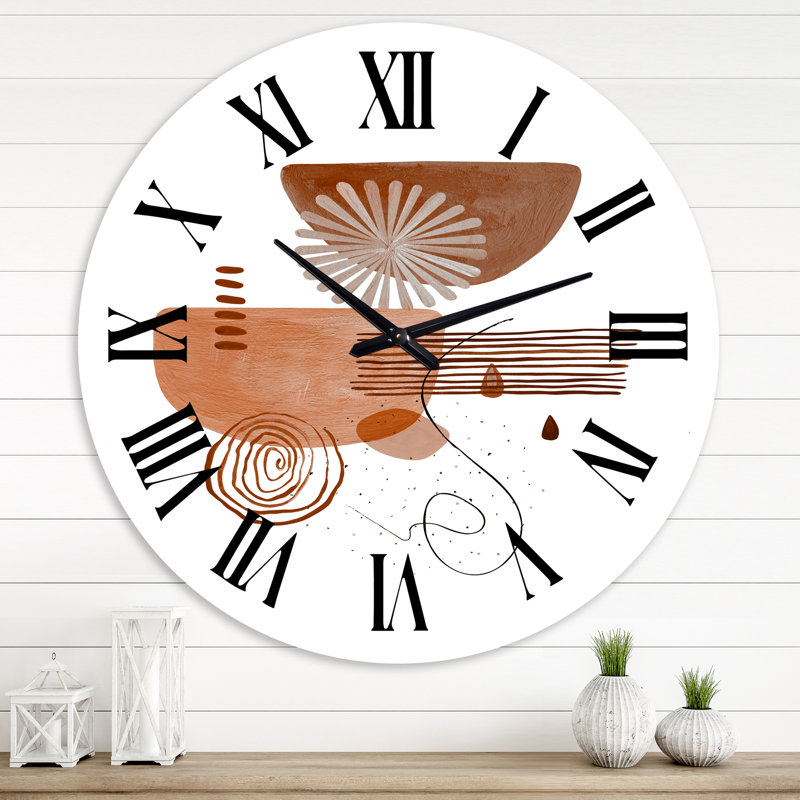 Minimal Compositions of Abstract Face IV - Horloge murale moderne, Grand